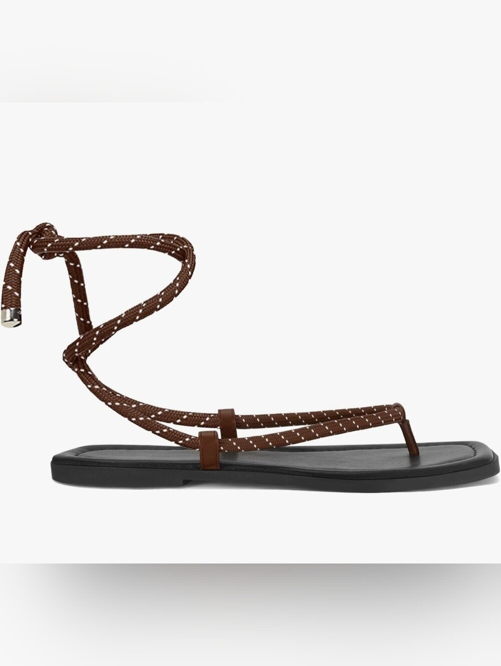 Women's Brown Wrap Sandal with Braided Straps (Brand NEW)